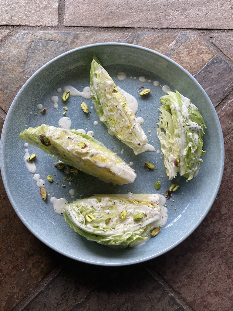 Iceberg Lettuce Wedge Salad with Blue Cheese Dressing