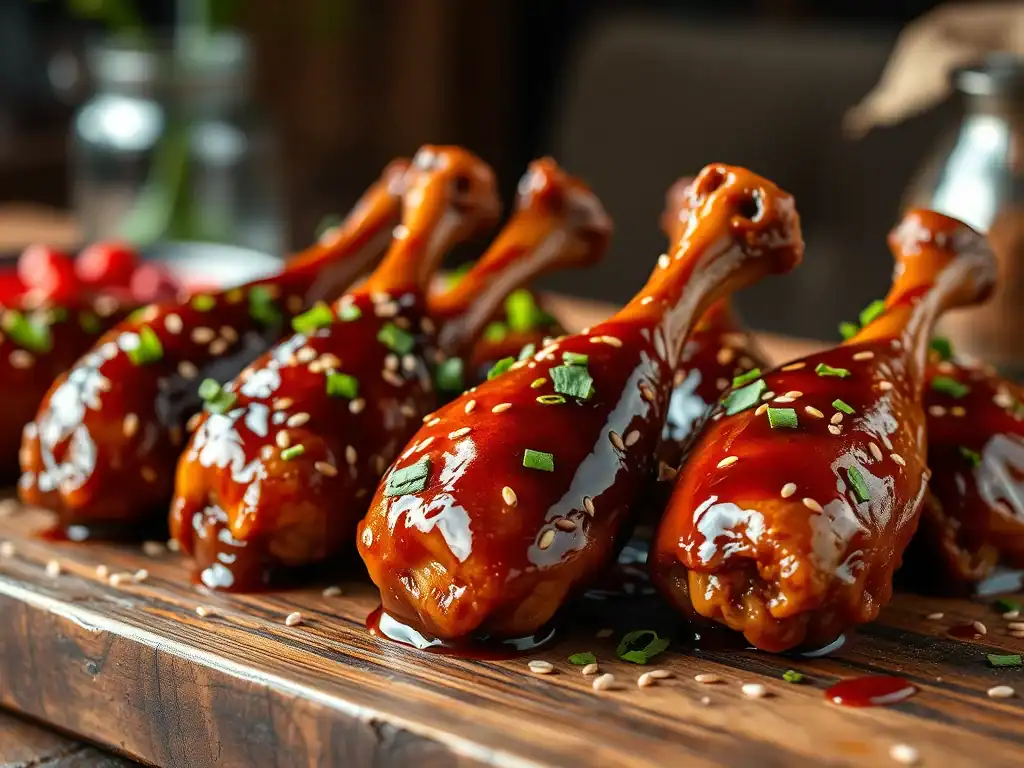 Sesame and Hoisin Sticky Chicken Drumsticks