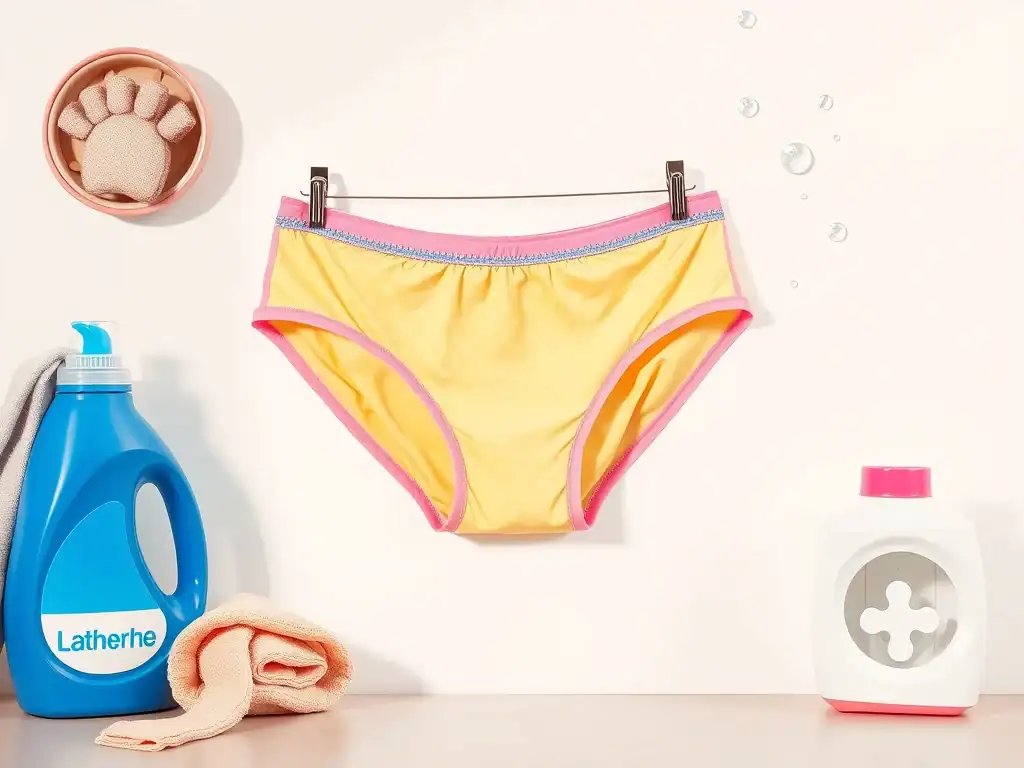 Underwear, laundry, hygiene, clean clothes, household chores.