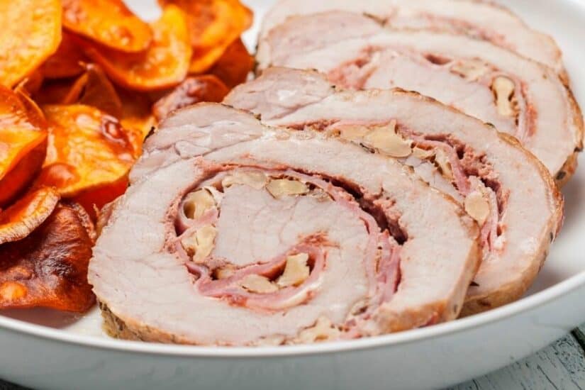 Ham and Cheese Stuffed Pork Tenderloin