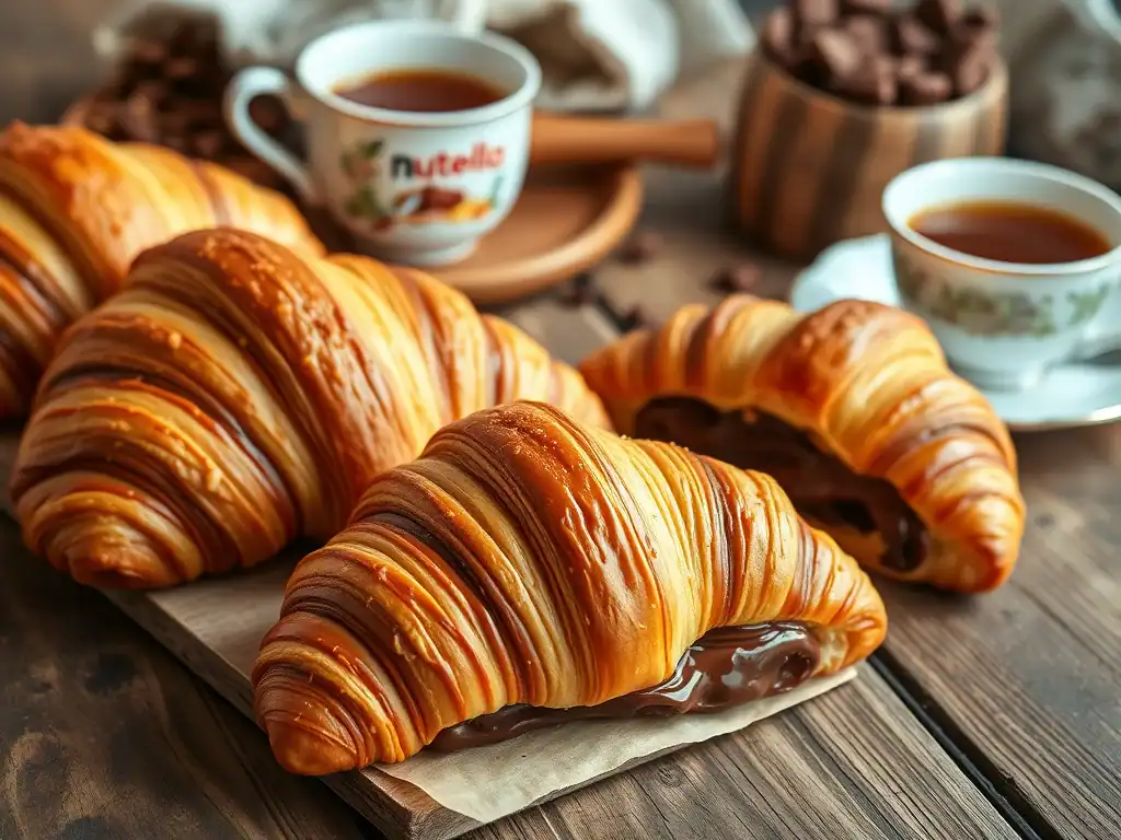 Choco Nutella Croissants