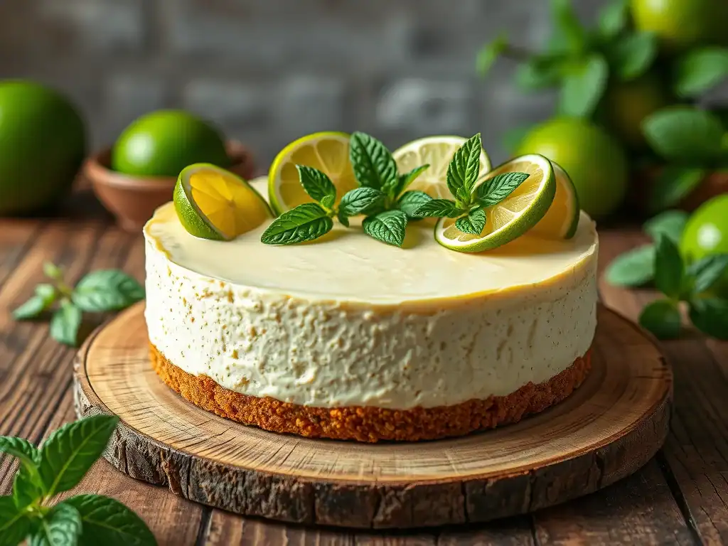 Raw Vegan Lime Cheesecake