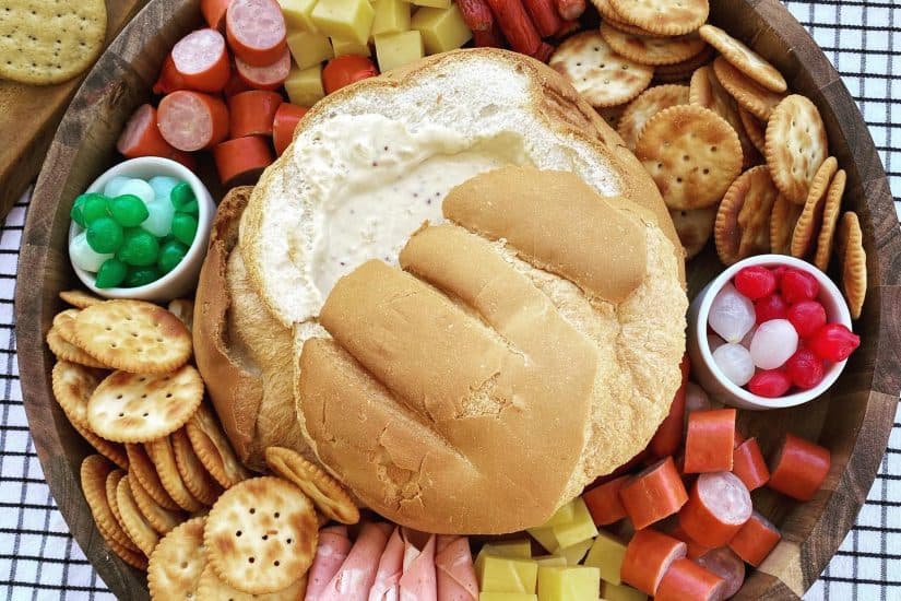 A colourful cheese and meat platter perfect for Australia Day celebrations.