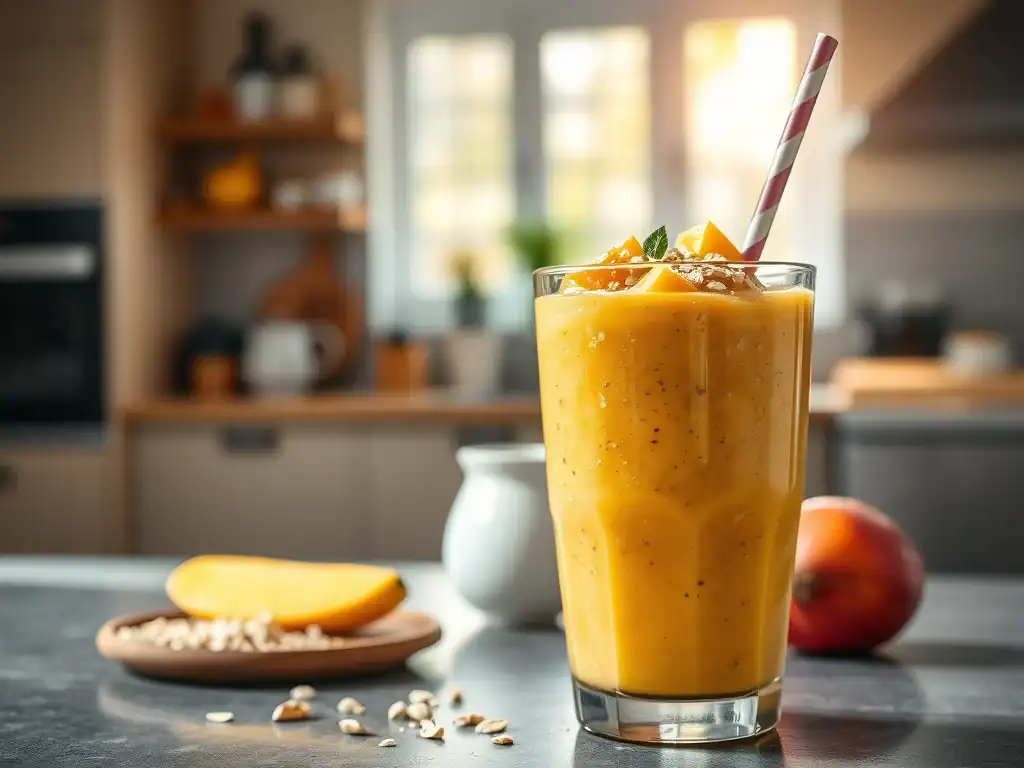 Mango, Oaty, Coconutty Smoothie!