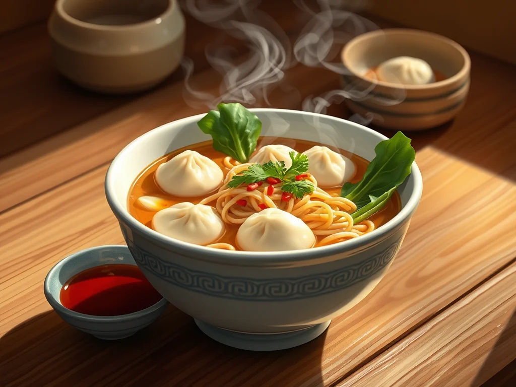 Dumpling and Noodle Soup