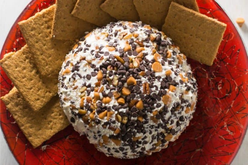 Choco Caramel Pecan Cheeseball