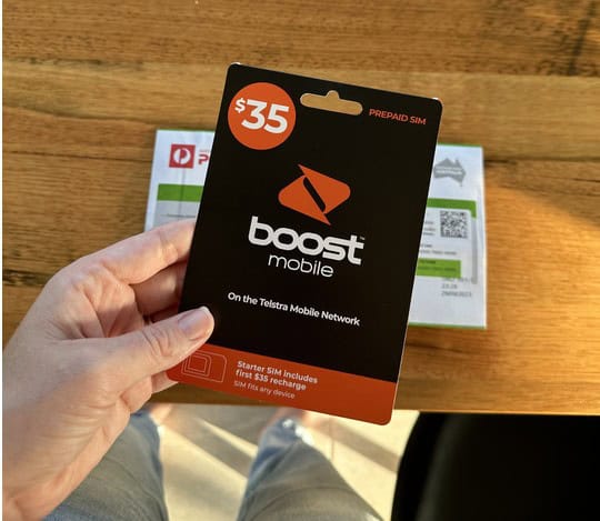 Prepaid Boost Mobile SIM card for easy mobile network access in Australia. Perfect for new users see.