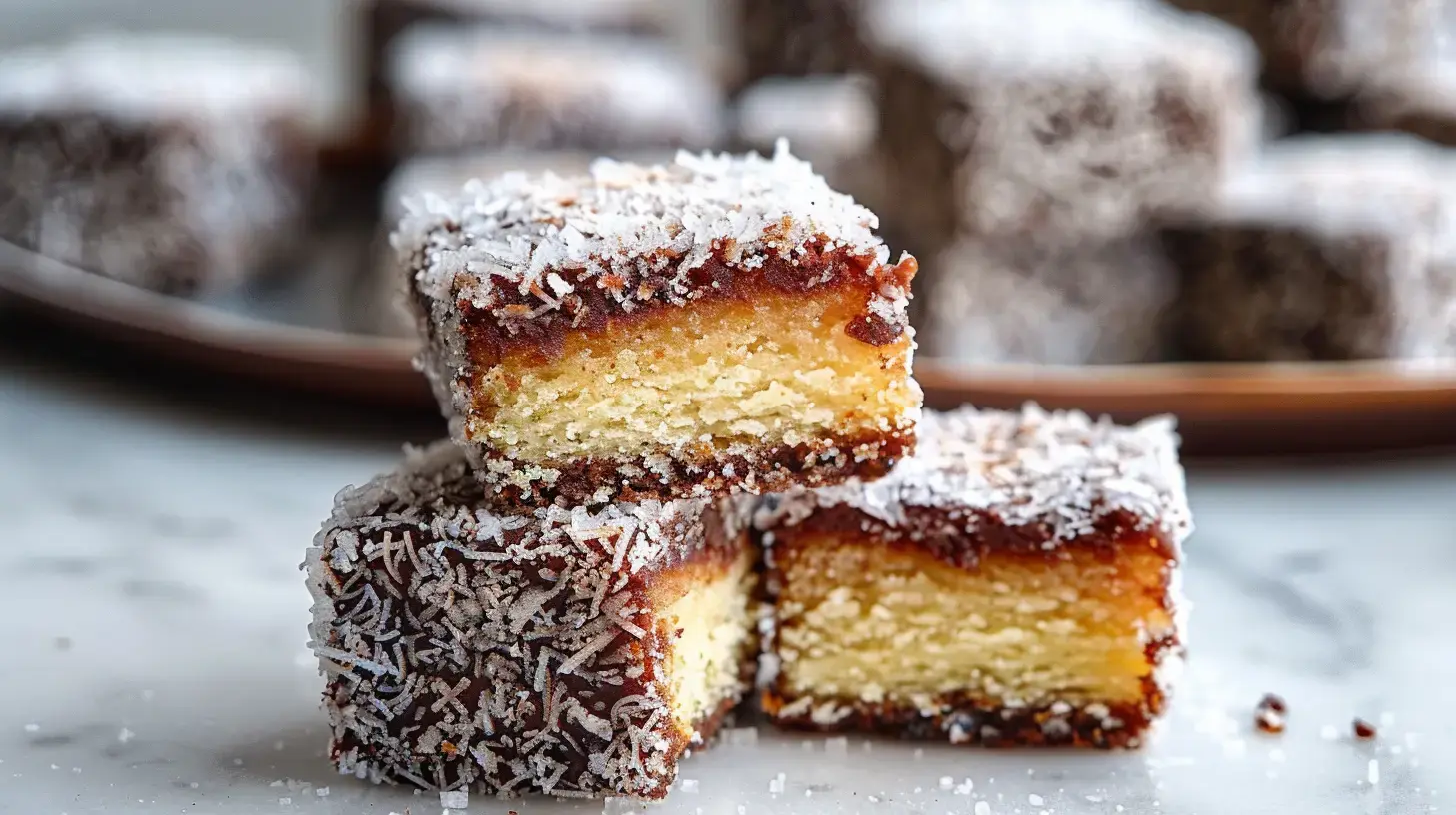 Vegemite Lamingtons