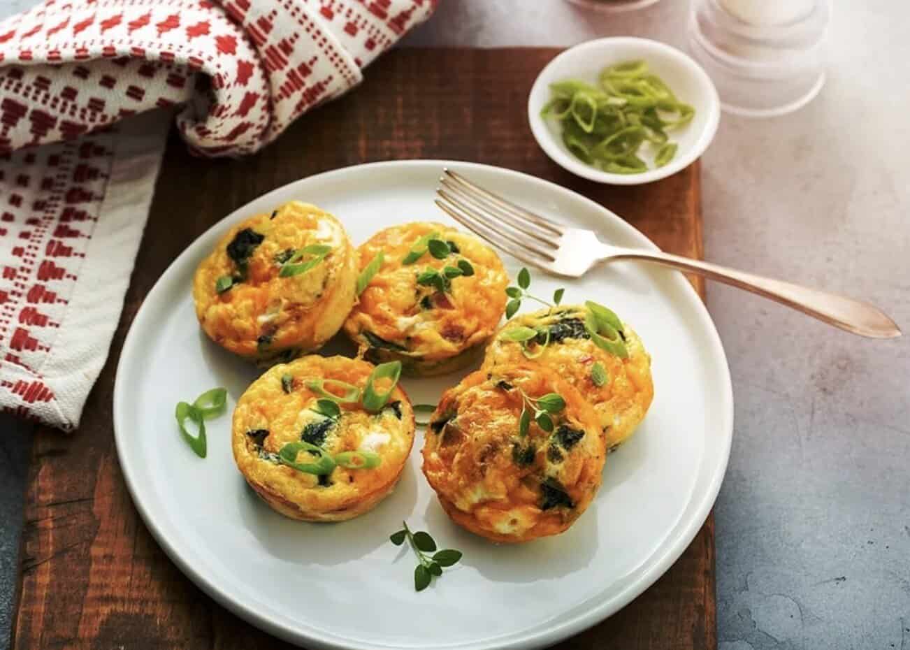 Best Cheesy Spinach Cauliflower Muffins Recipe