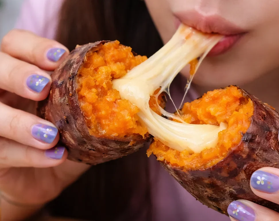 Easy and Cheesy Sweet Potato Recipe (TikTok Viral Lunch)