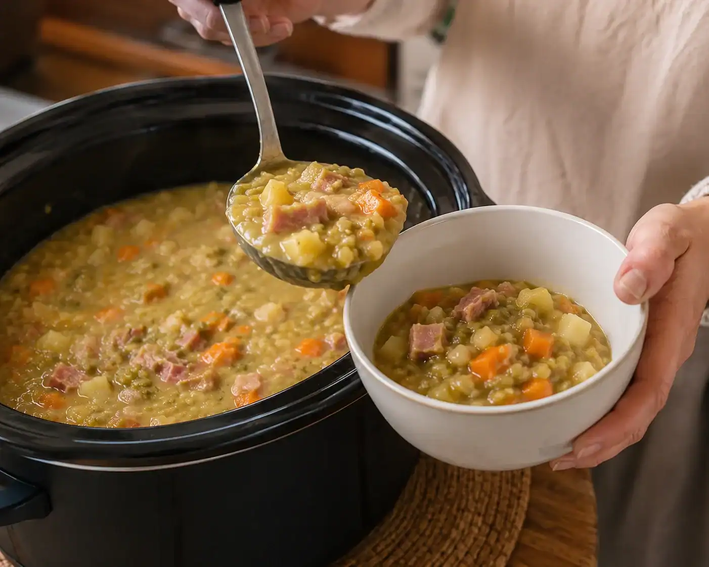 Slow Cooker Pea and Ham Soup: The Budget-Friendly Winter Warmer Families Love