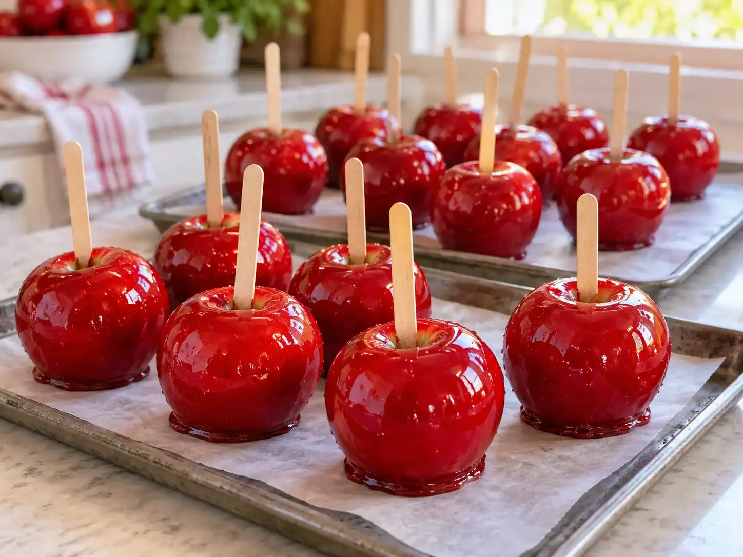 How to Make Classic Red Toffee Apples at Home